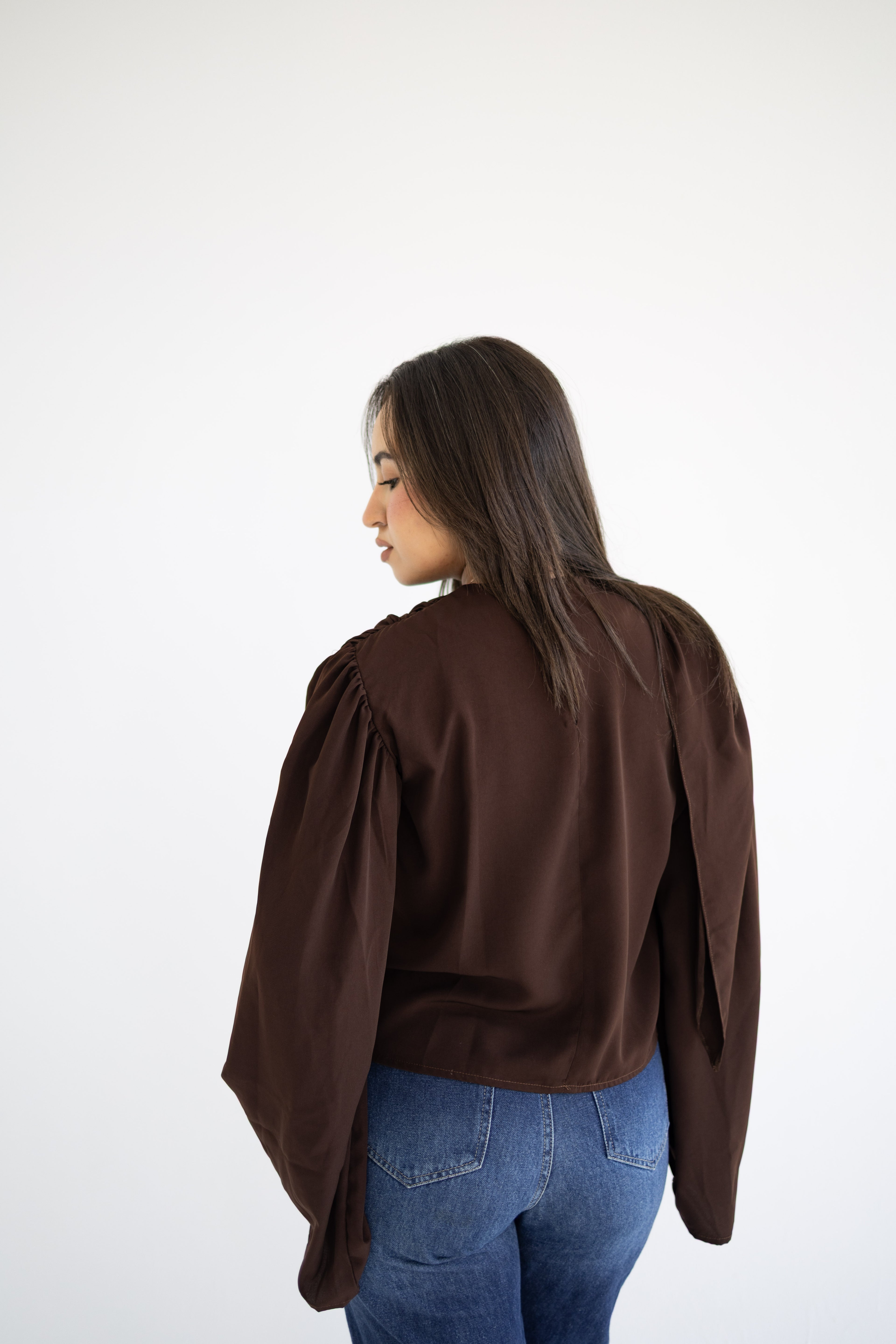 Monoflow Blouse In Dark brown