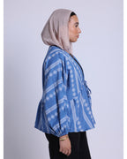 THE FLOWERY BLOUSE IN blue