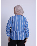 THE FLOWERY BLOUSE IN blue