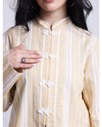 chinese blouse in yellow