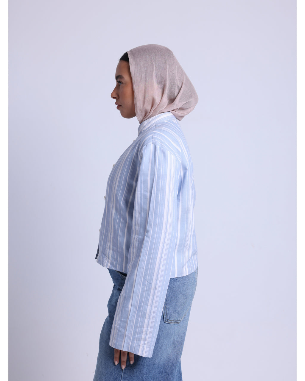 chinese blouse in blue