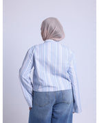 chinese blouse in blue