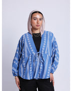 THE FLOWERY BLOUSE IN blue