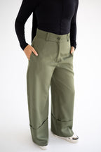 The Cuff Trousers In Olive