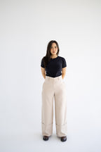 The Cuff Trousers In Beige