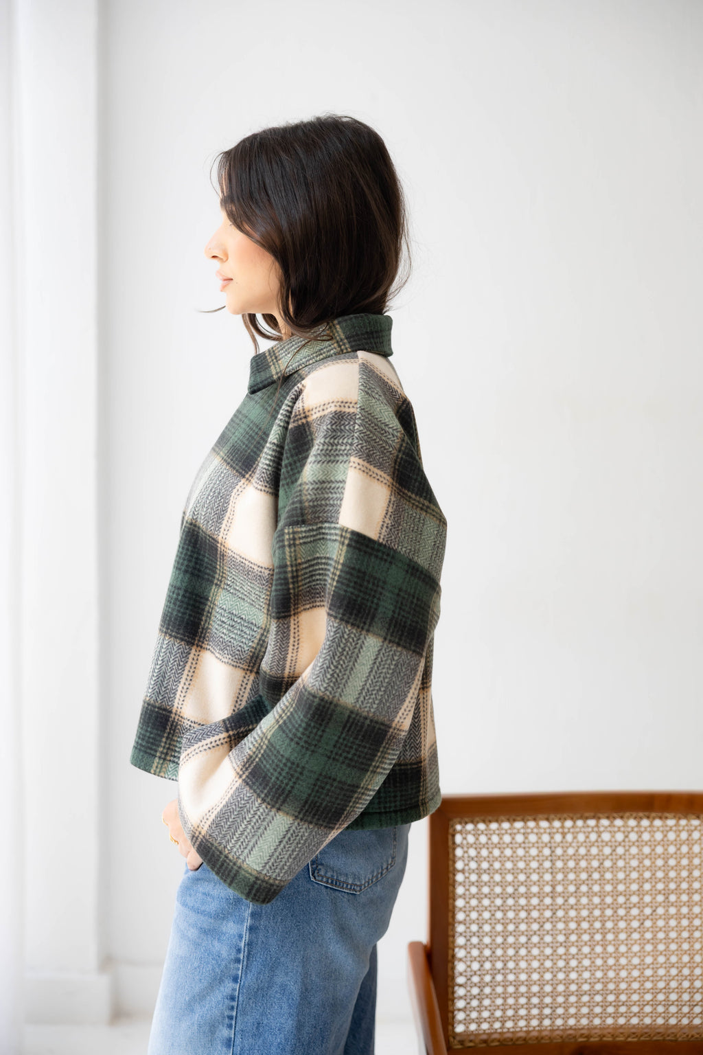 green everyday cozy jacket