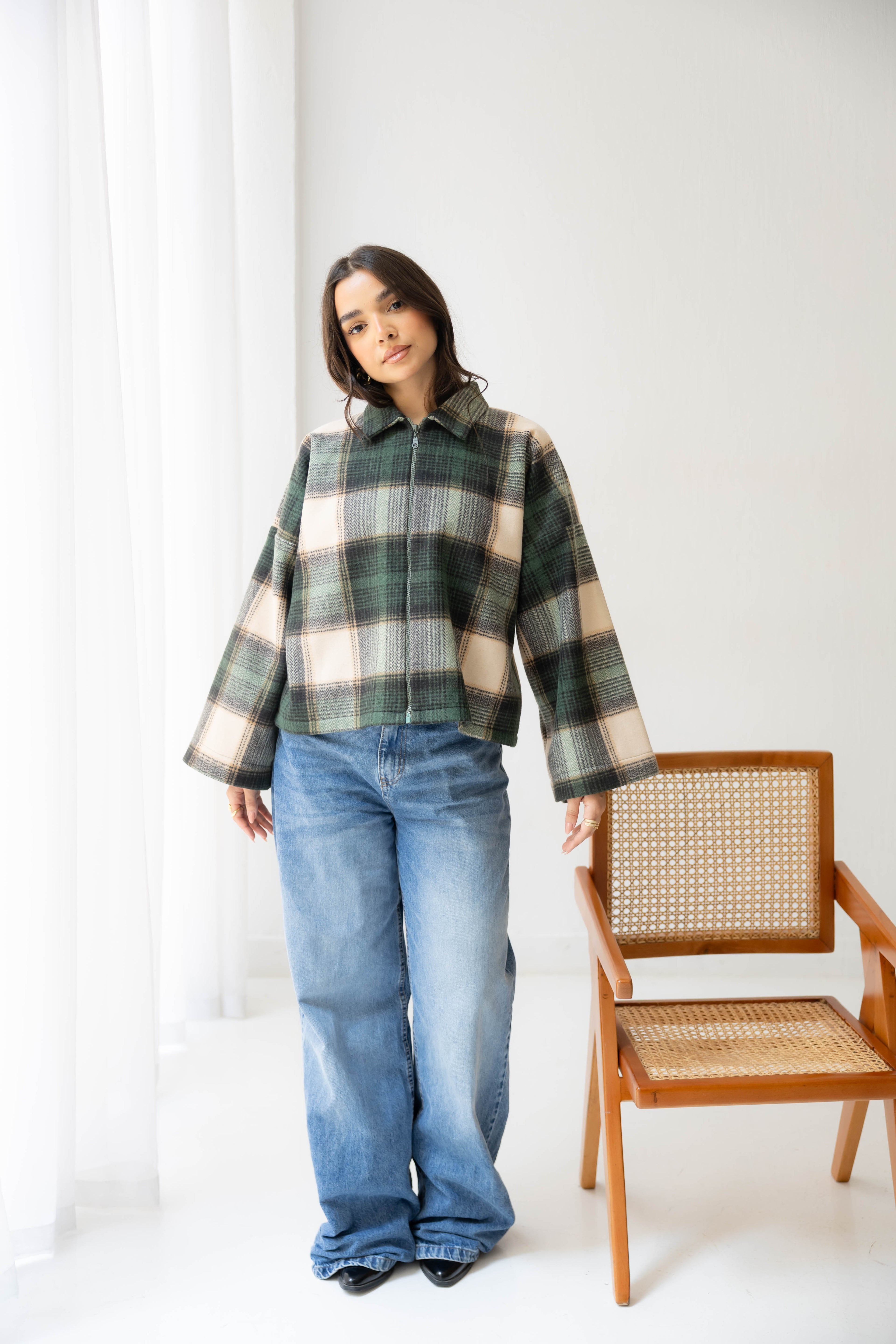 green everyday cozy jacket