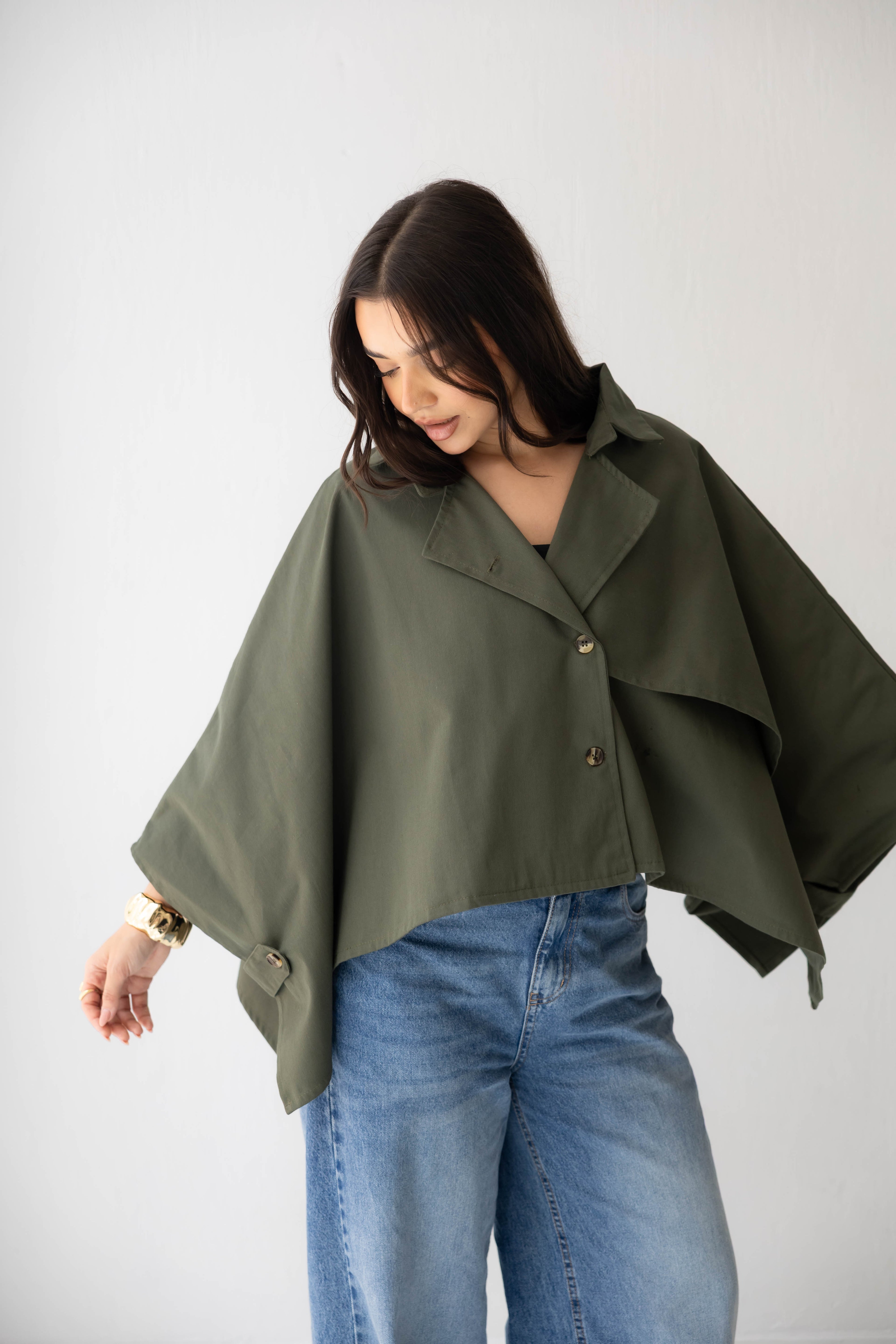 TOI'S TRENCH COAT IN OLIVE