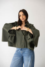 TOI'S TRENCH COAT IN OLIVE
