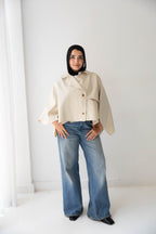 TOI’S TRENCH COAT IN LIGHT CREAM