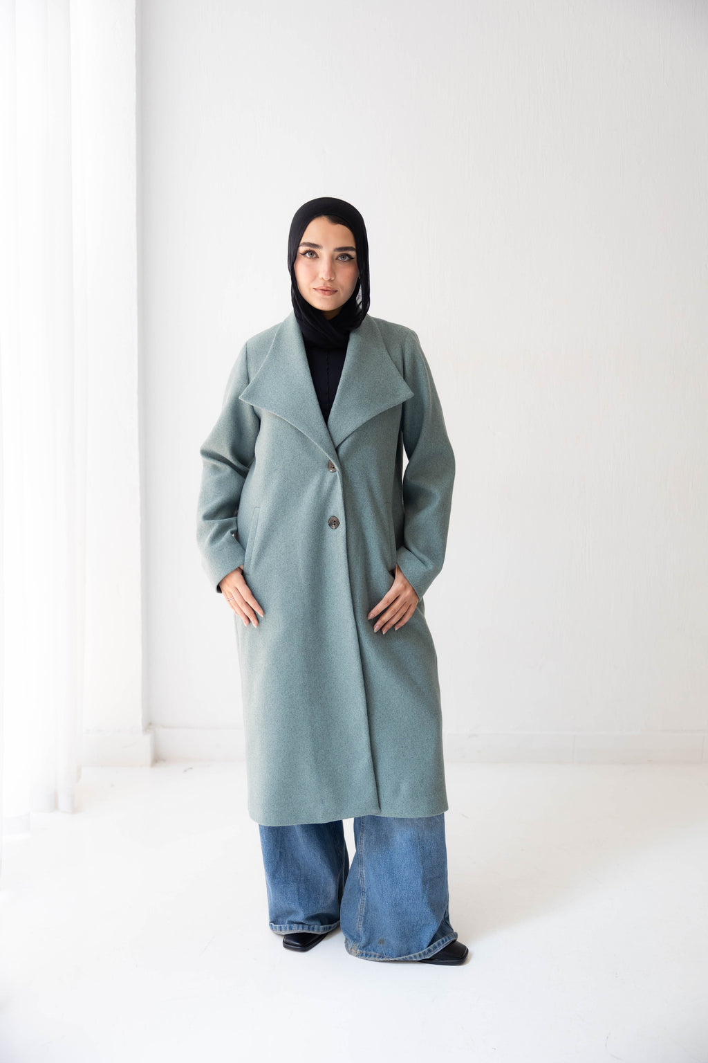 The Sage Classic Long Coat