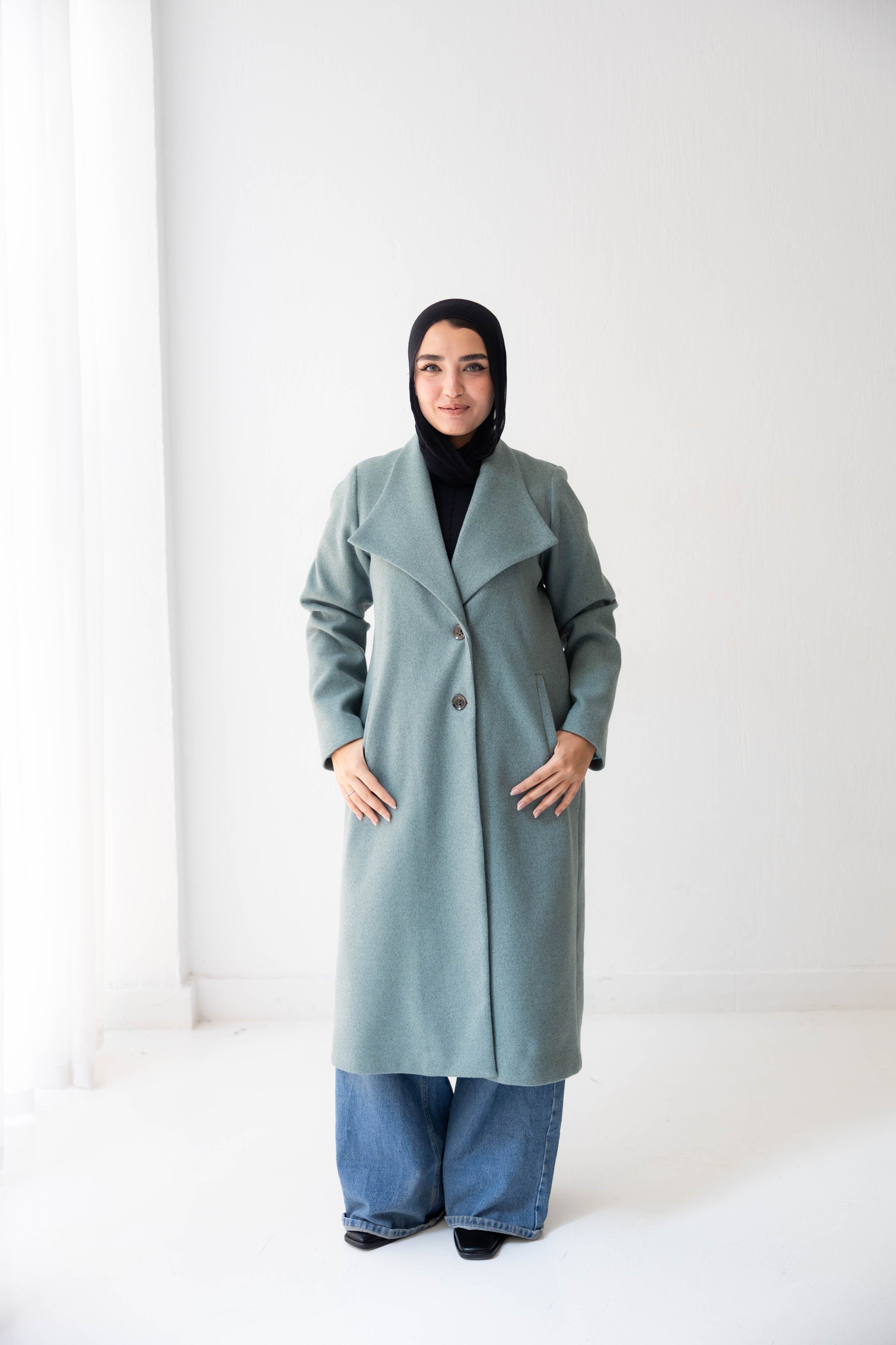 The Sage Classic Long Coat