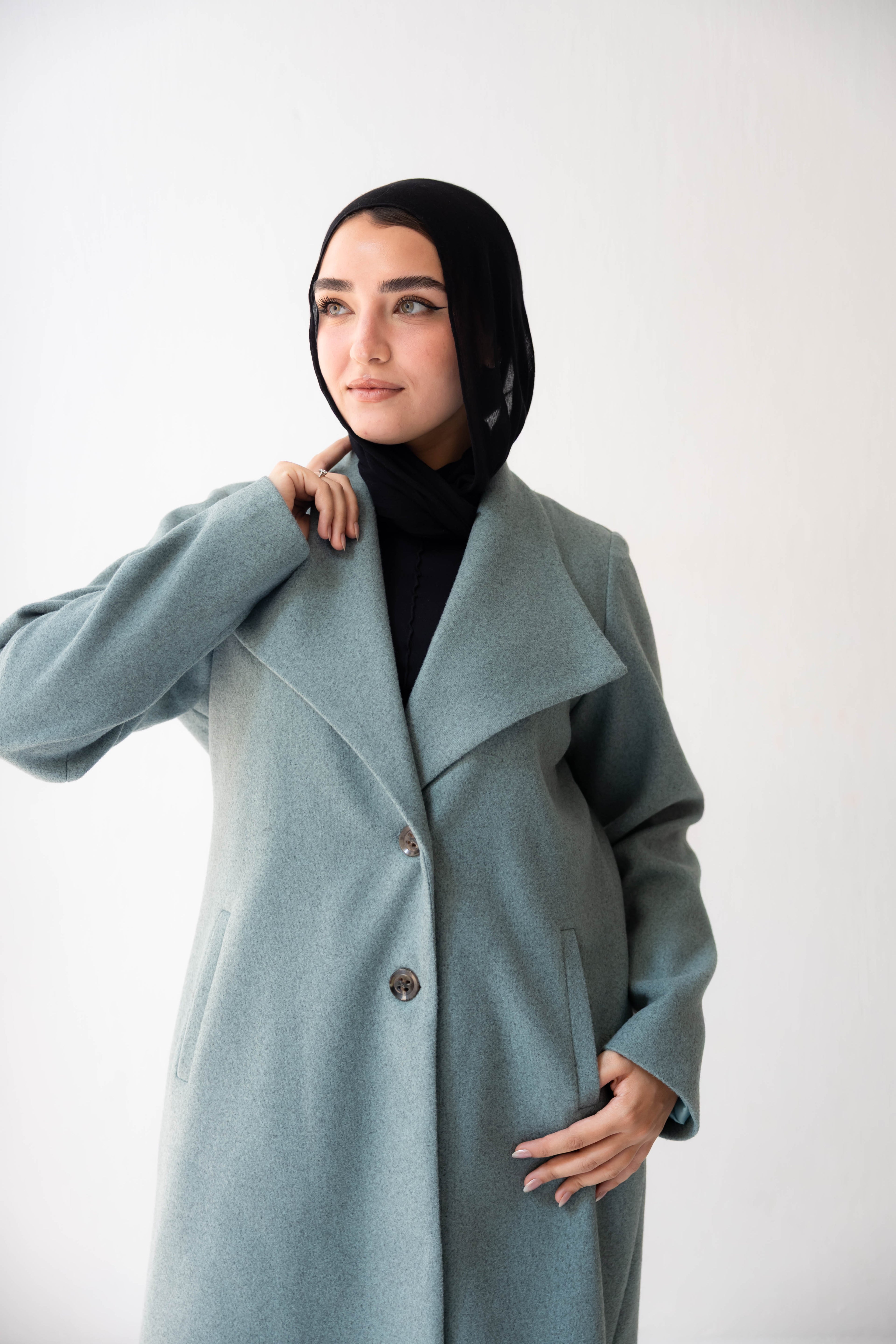 The Sage Classic Long Coat