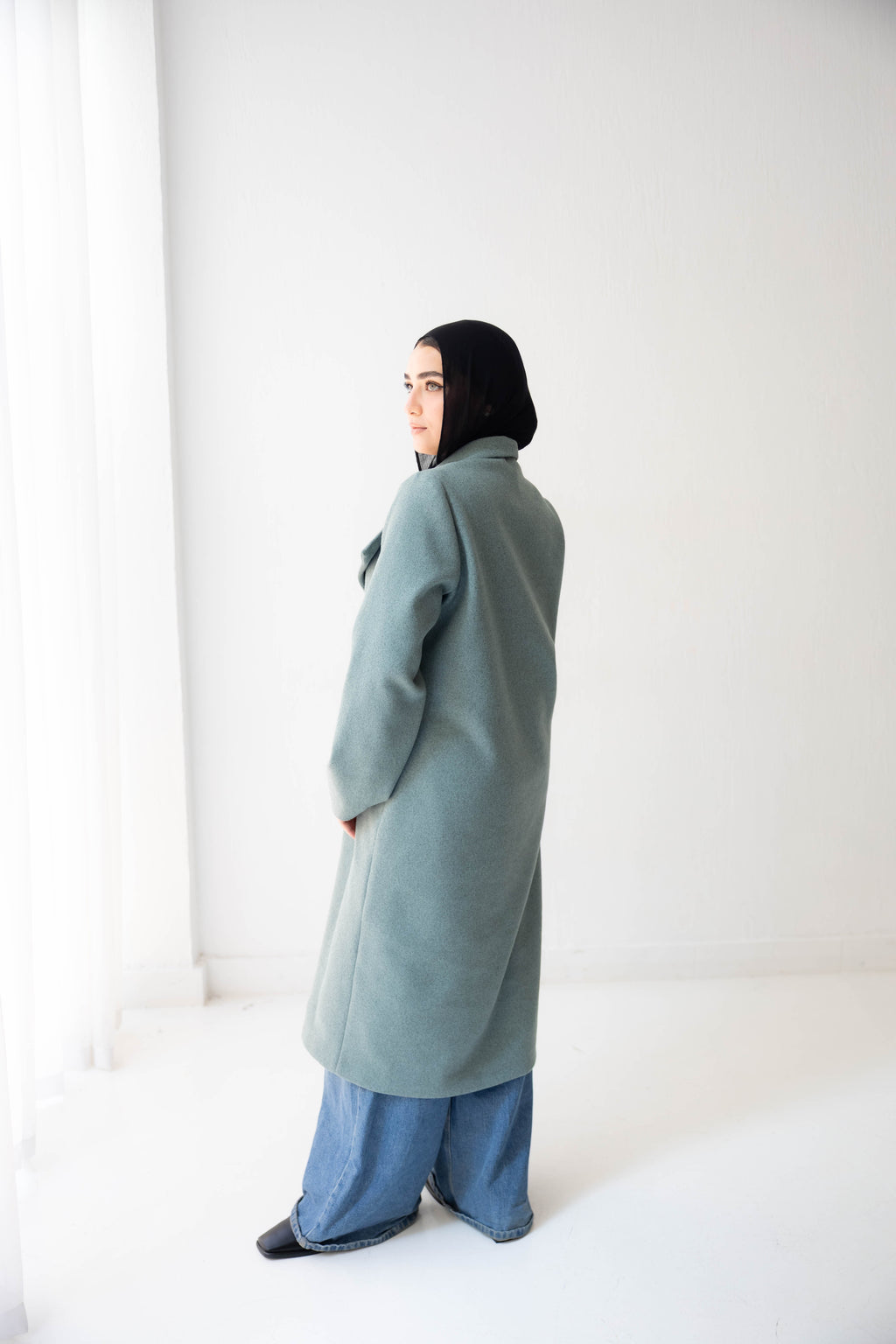 The Sage Classic Long Coat