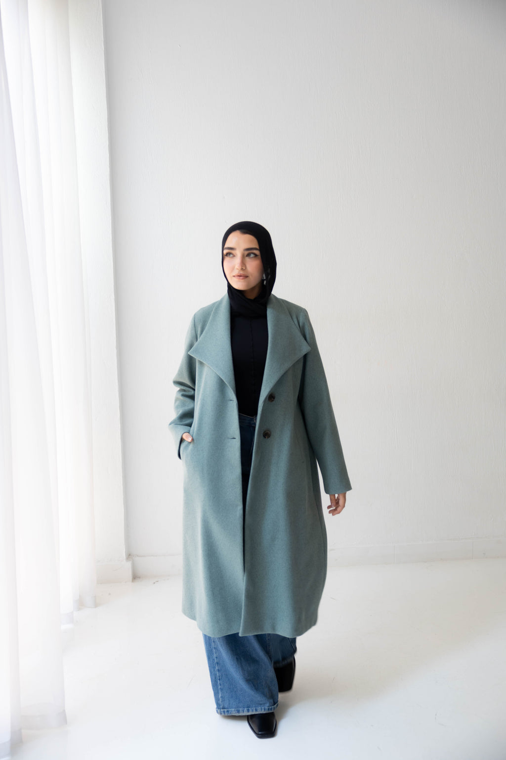 The Sage Classic Long Coat