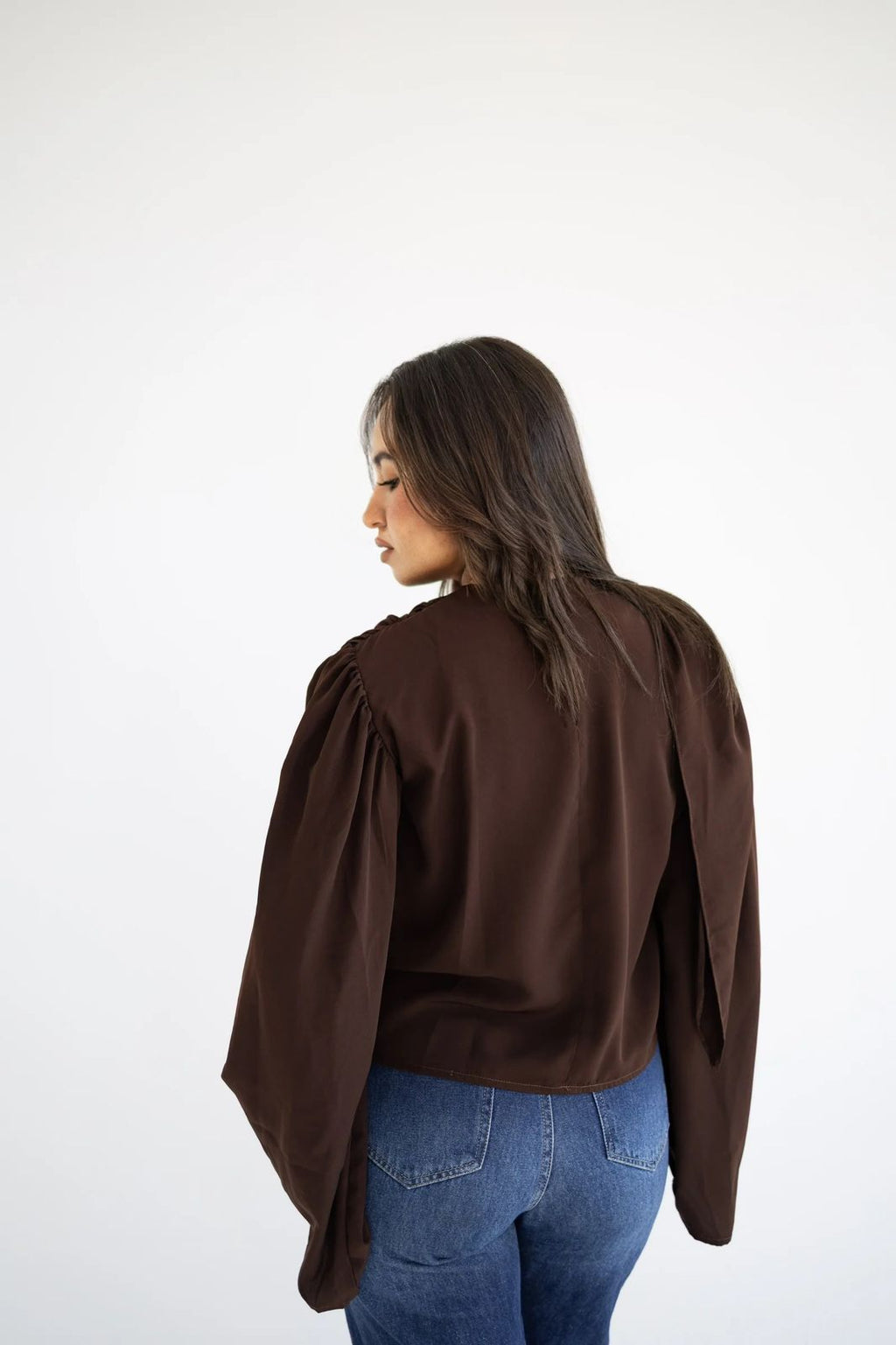 Monoflow Blouse In Dark brown