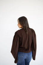 Monoflow Blouse In Dark brown